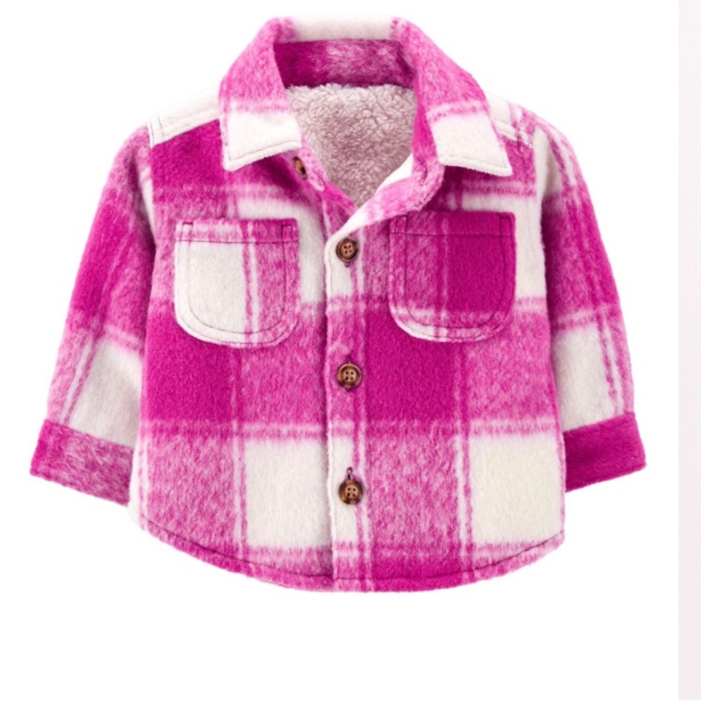 Carter’s Hilary Duff Plaid Sherpa Shacket
